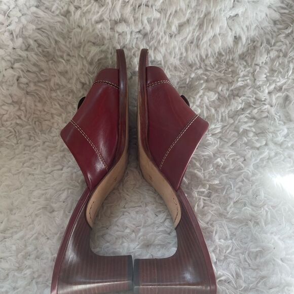COLE HAAN Country Slides Sandals Leather Red Sandals.SZ9B - Picture 5 of 11